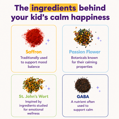 Bryte Saffron Daily Gummies  + Natural ADHD Support for Kids