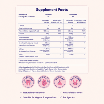 Bryte Saffron Daily Gummies  + Natural ADHD Support for Kids