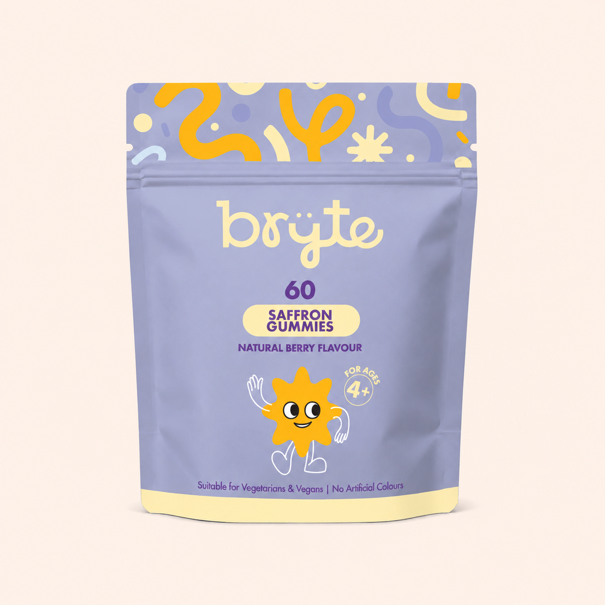 Bryte Saffron Daily Gummies  + Natural ADHD Support for Kids