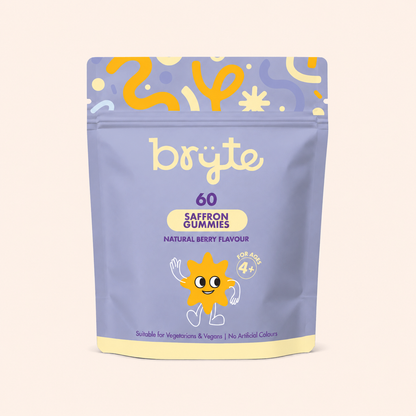 Bryte Saffron Daily Gummies  + Natural ADHD Support for Kids