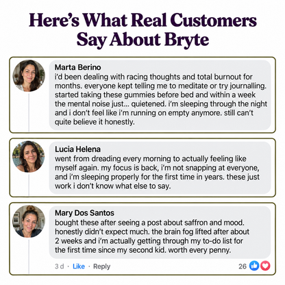 Bryte Daily Saffron Gummies for Adults