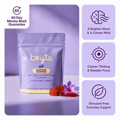 Bryte Daily Saffron Gummies for Adults